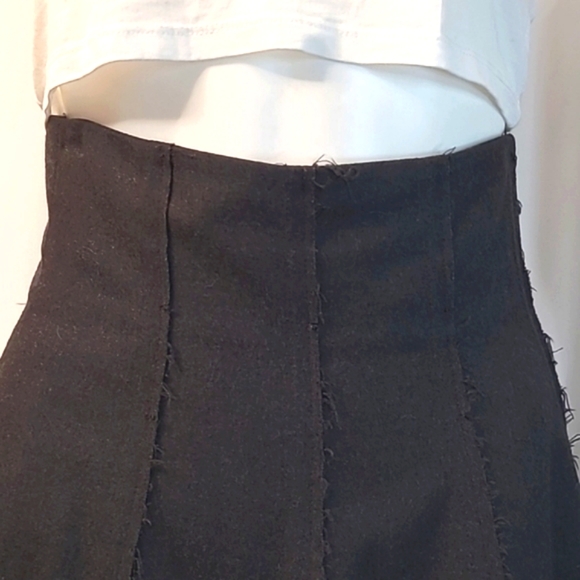 Rag and Bone Corset Waist Paneled Wool Skirt - Picture 3 of 7